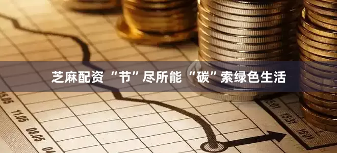 芝麻配资 “节”尽所能 “碳”索绿色生活