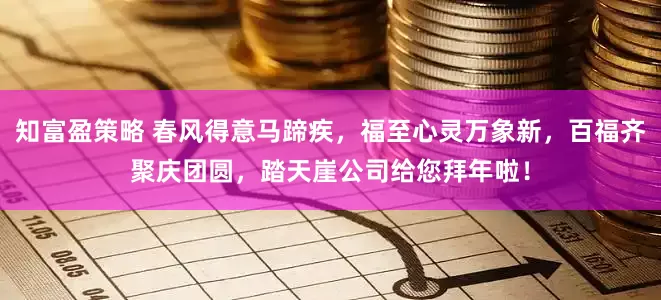 知富盈策略 春风得意马蹄疾，福至心灵万象新，百福齐聚庆团圆，踏天崖公司给您拜年啦！